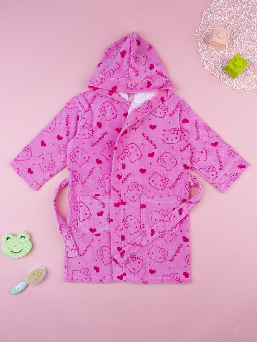 Accappatoio ciniglia bambina hello kitty