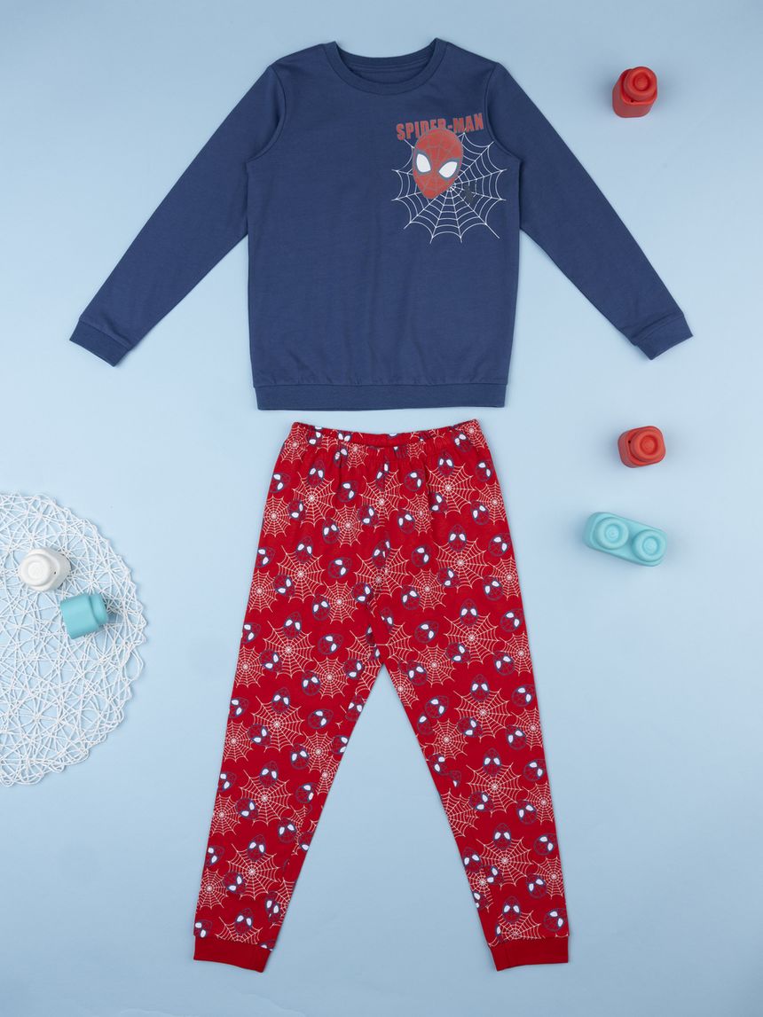 Pigiama bambino blu/rosso spiderman