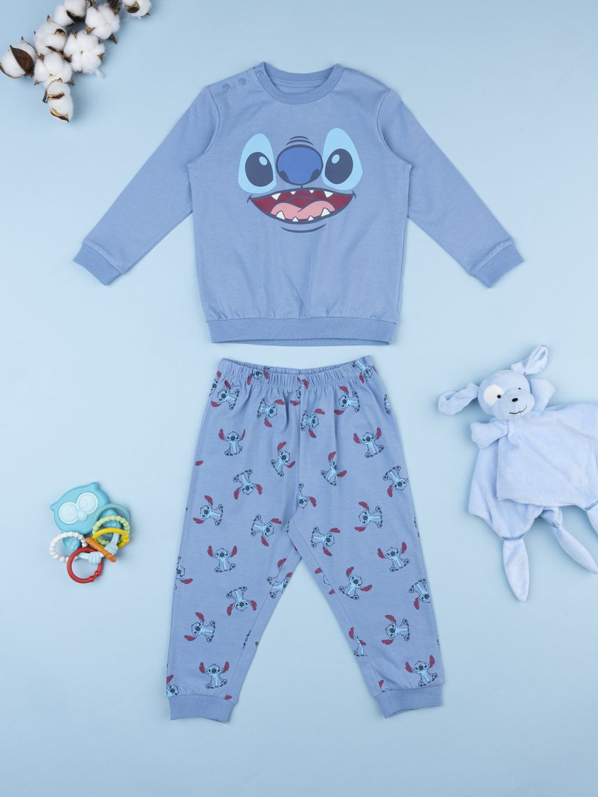 Pigiama bimbo stitch azzurro