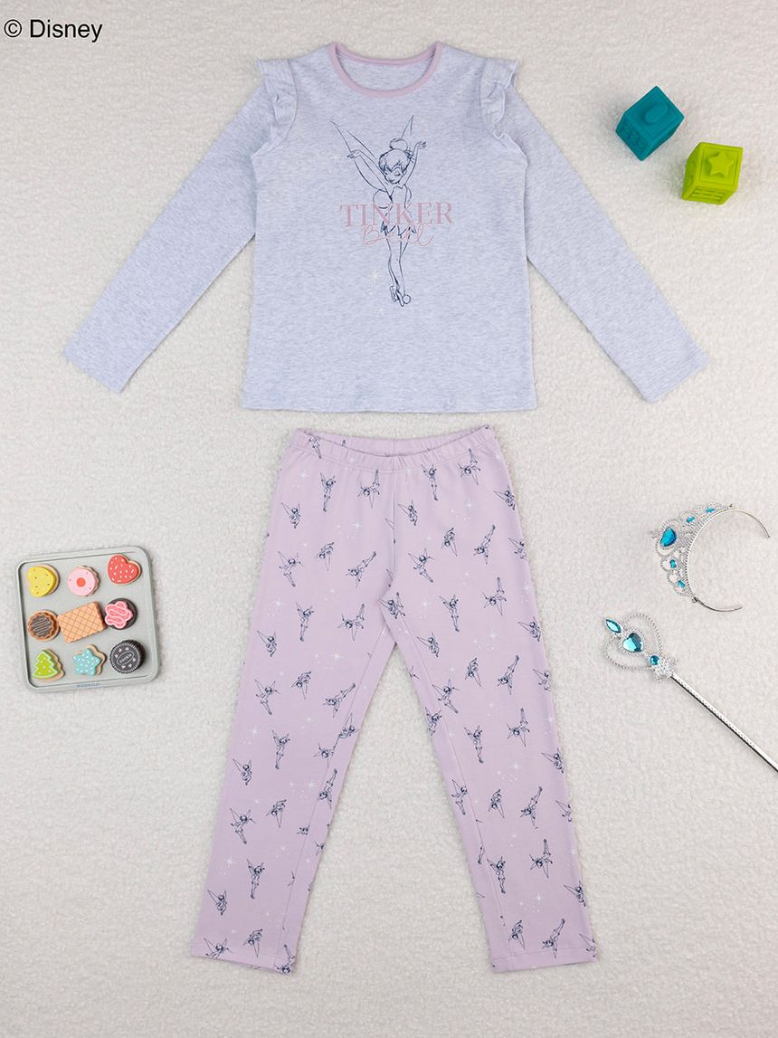 Pigiama bambina grigio/rosa trilly