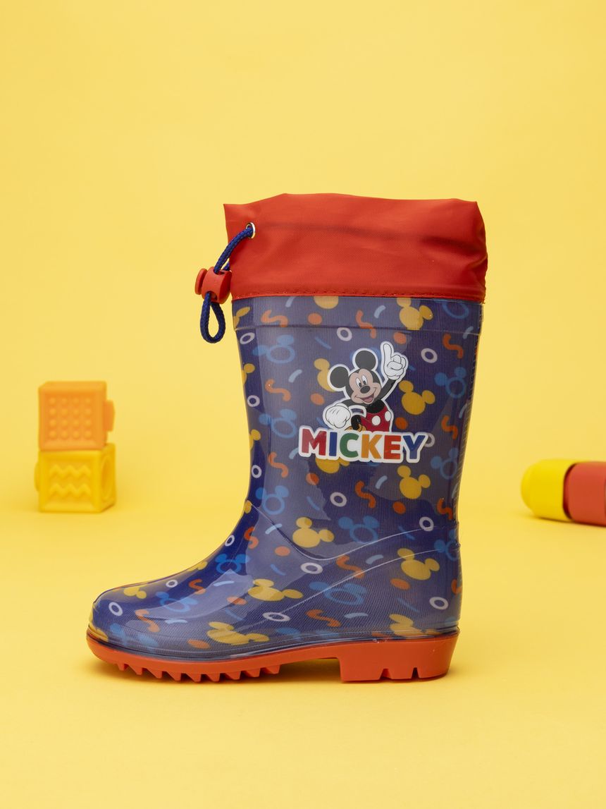 Stivali pioggia blu bimbo disney topolino