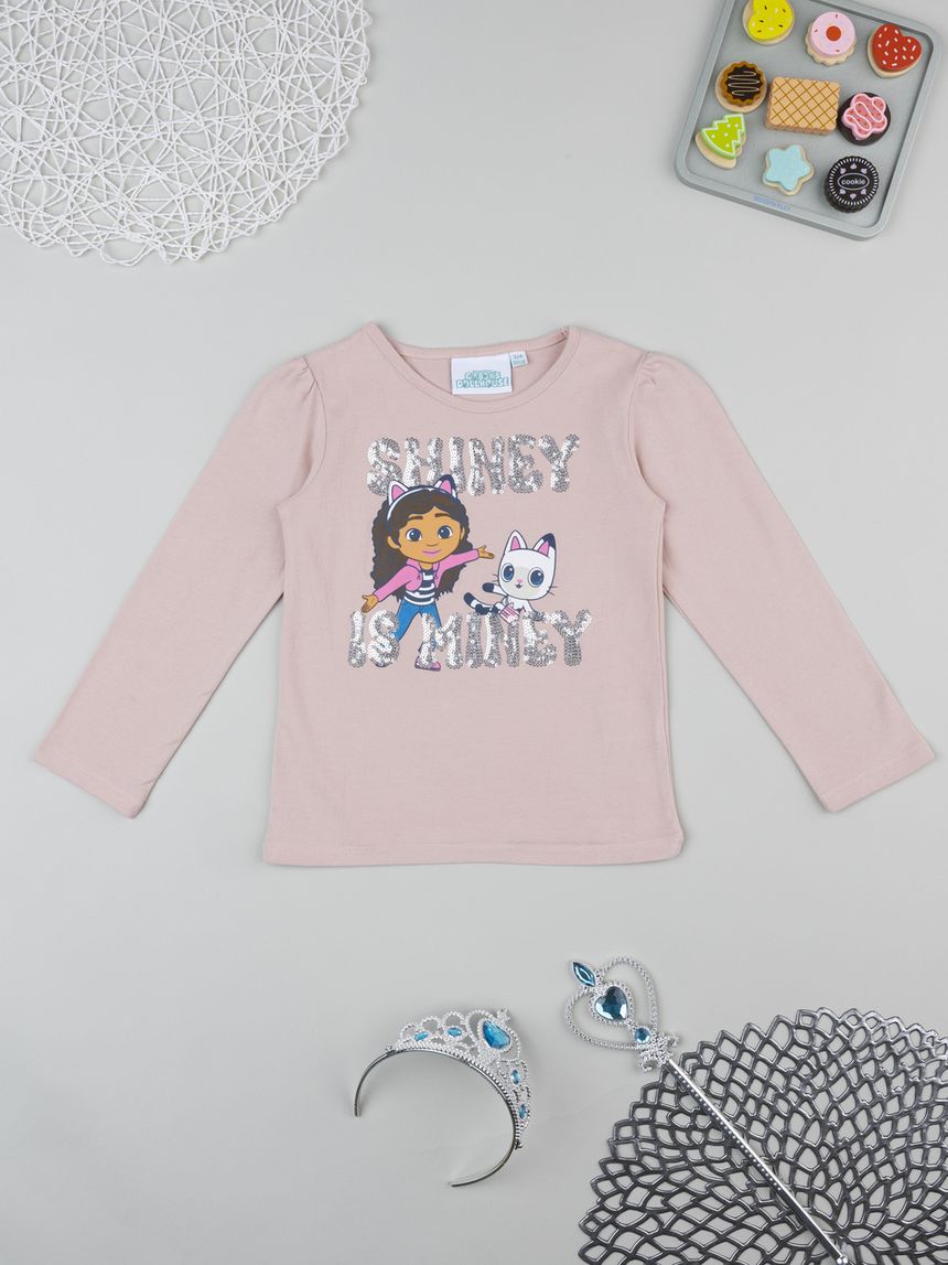 T-shirt rosa bambina gabby