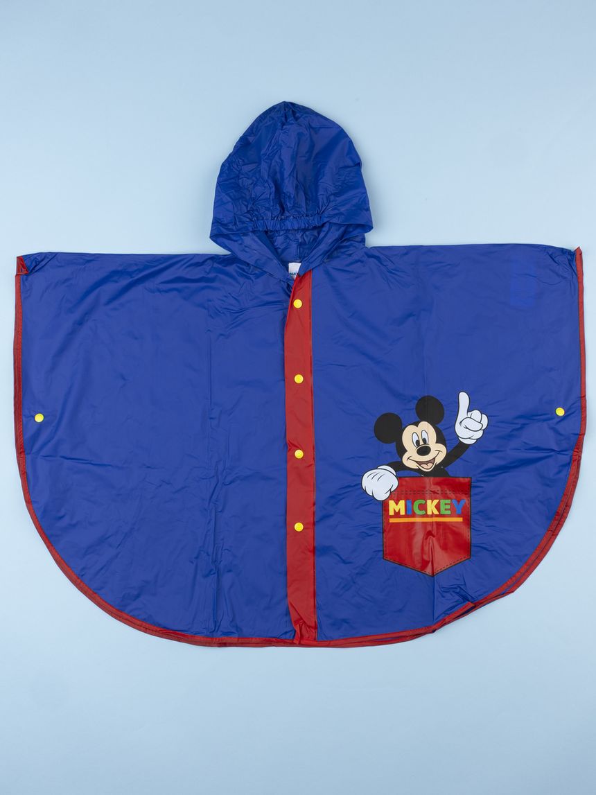 Mantella pioggia blu bimbo disney topolino
