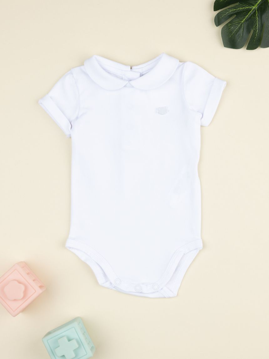Body bianco manica corta bimbo