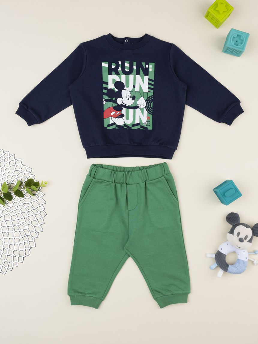 Completo jogging bimbo mickey mouse