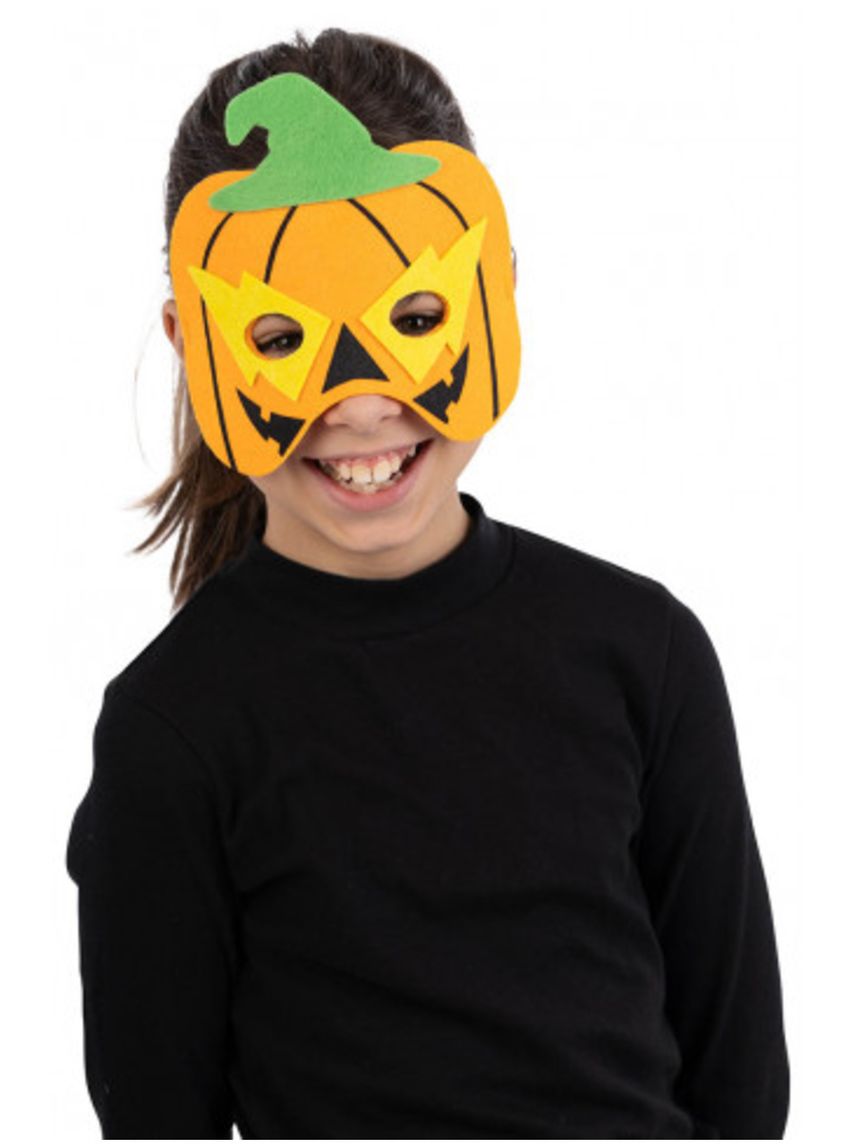 Maschera zucca bambino in feltro - carnival toys