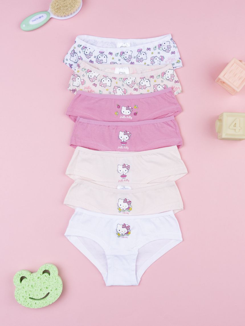 Pack 7 slip bambina hello kitty