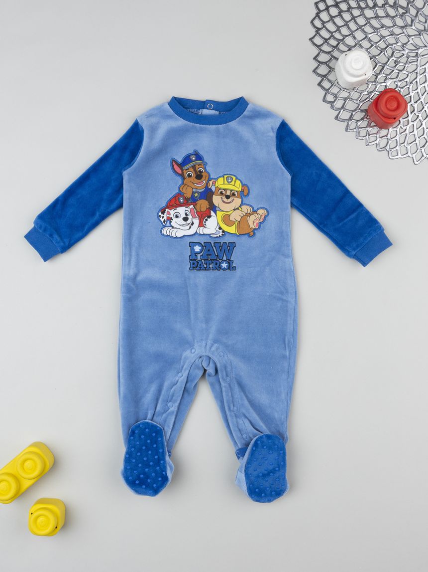 Pigiamone bimbo ciniglia paw patrol