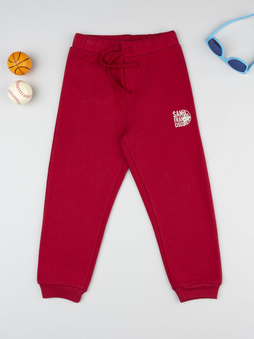 Pantalone bimbo rosso san francisco