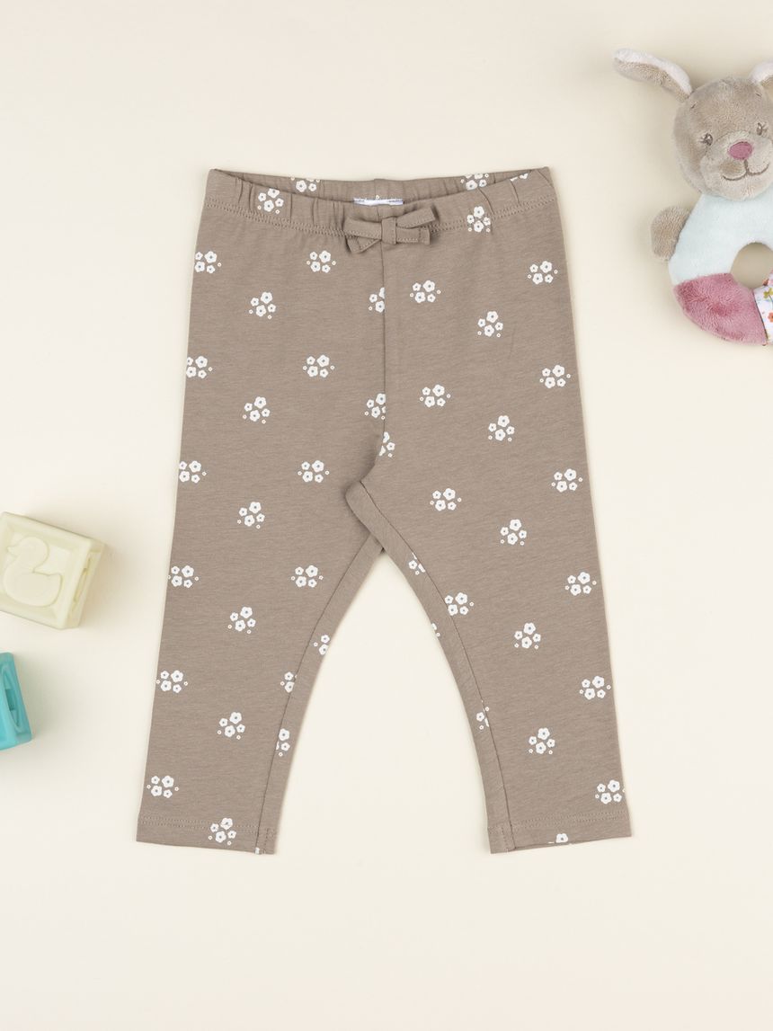 Legging bimba marroni