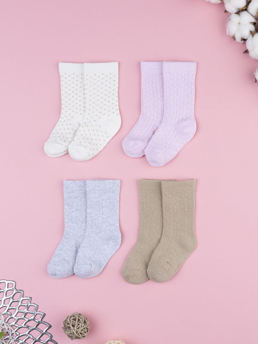 Pack 4 gambaletti bambina