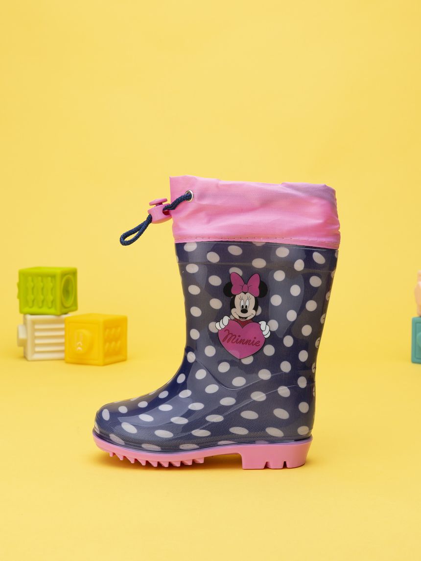 Stivali pioggia blu bimba disney minnie