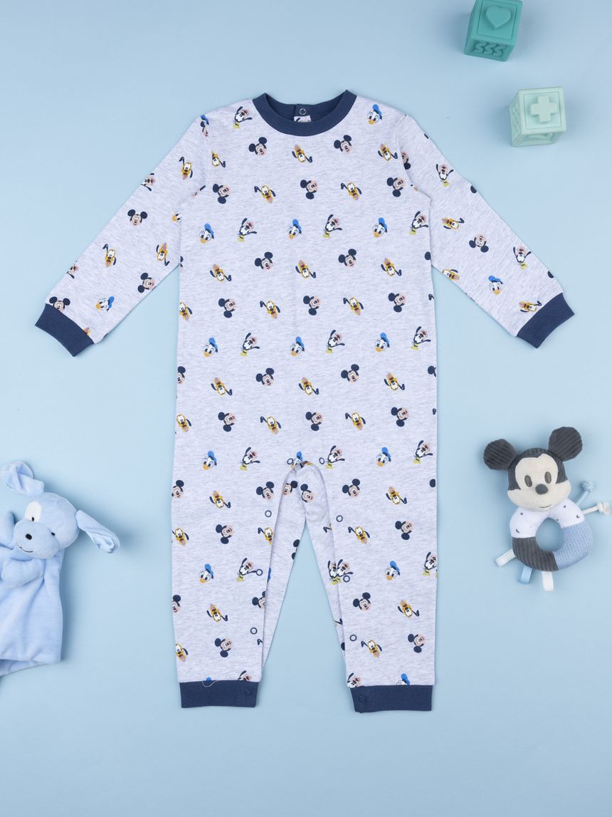 Pigiamone bimbo grigio/blu disney