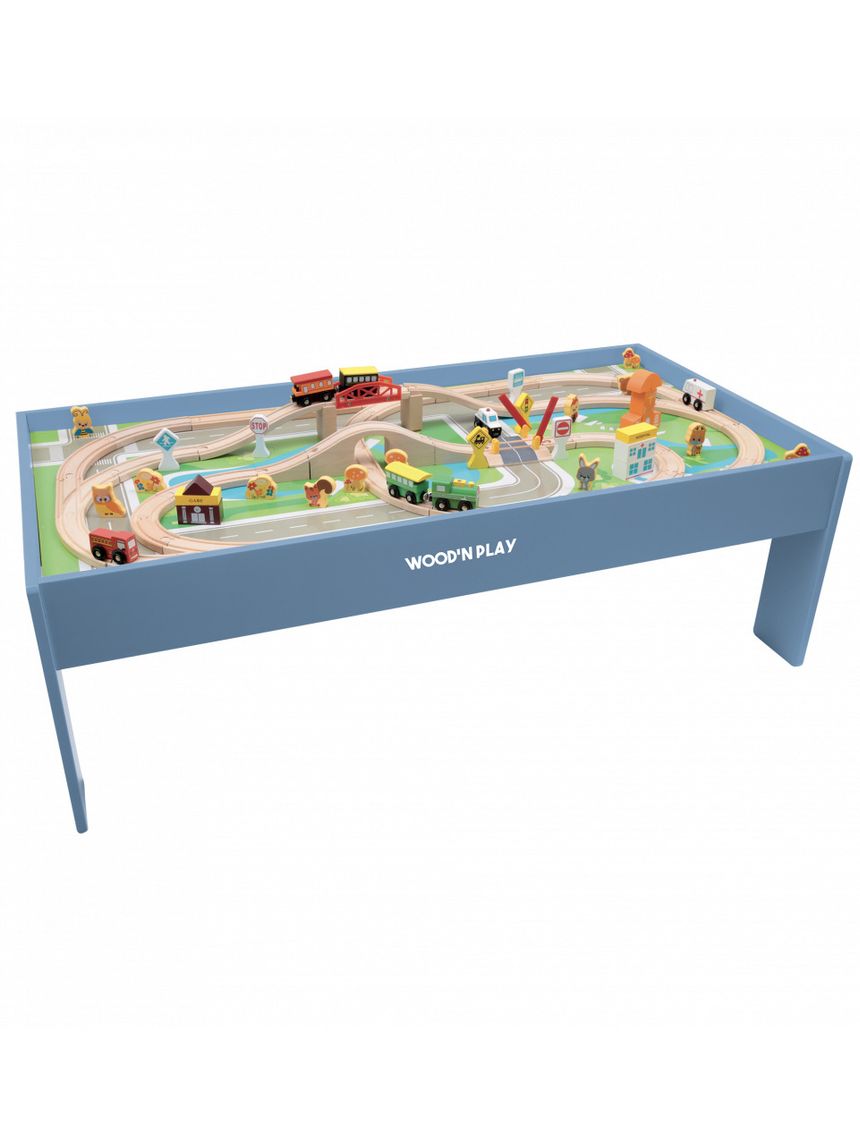 Tavolo gioco con pista treno- 2+-  - wood 'n' play