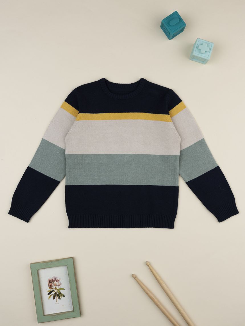 Maglione rigato bambino