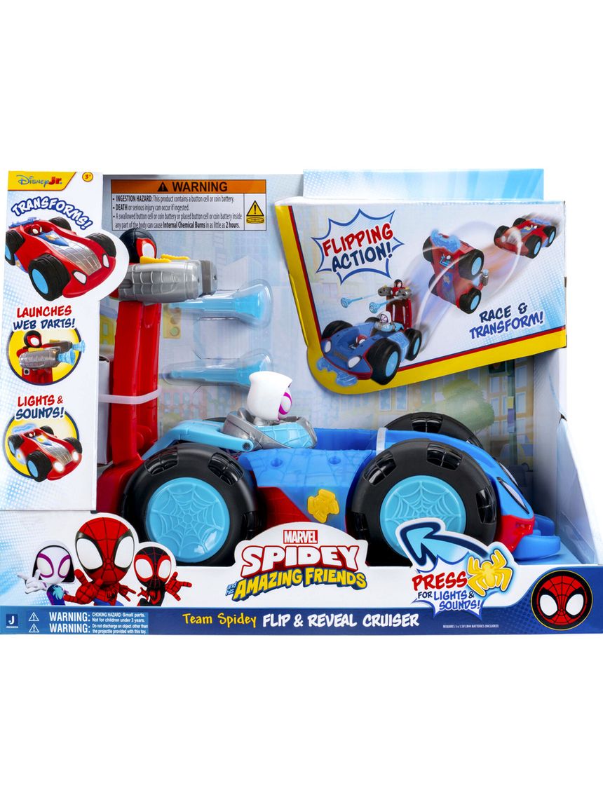 Veicolo deluxe ribaltabile - 3+ - spidey