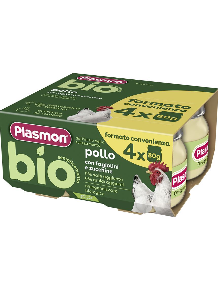Omogeneizzato bio - pollo 4x80g - plasmon