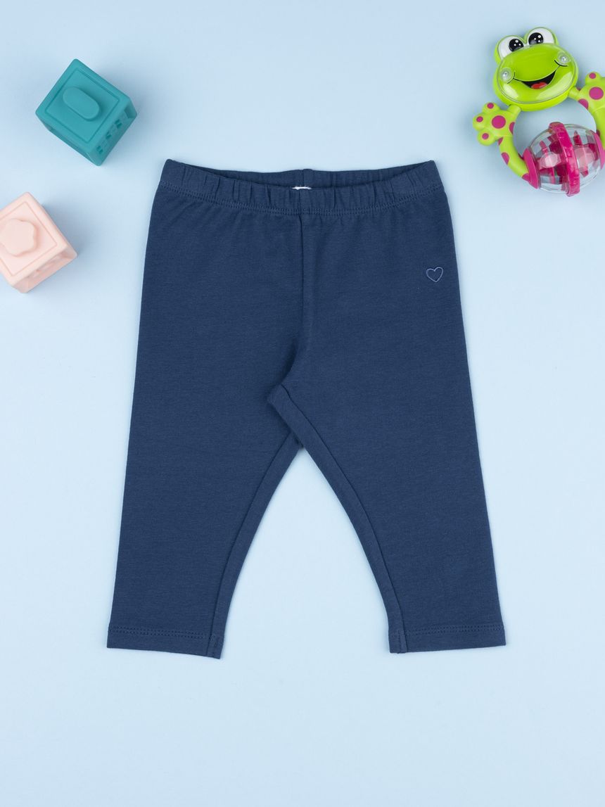 Legging bimba blu