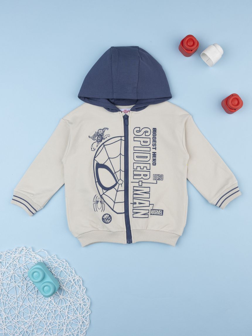 Felpa cappuccio bambino spiderman