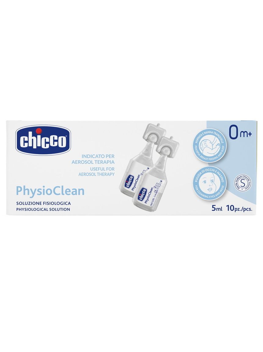 Physioclean soluzione fisiologica 5ml 10 pezzi - chicco