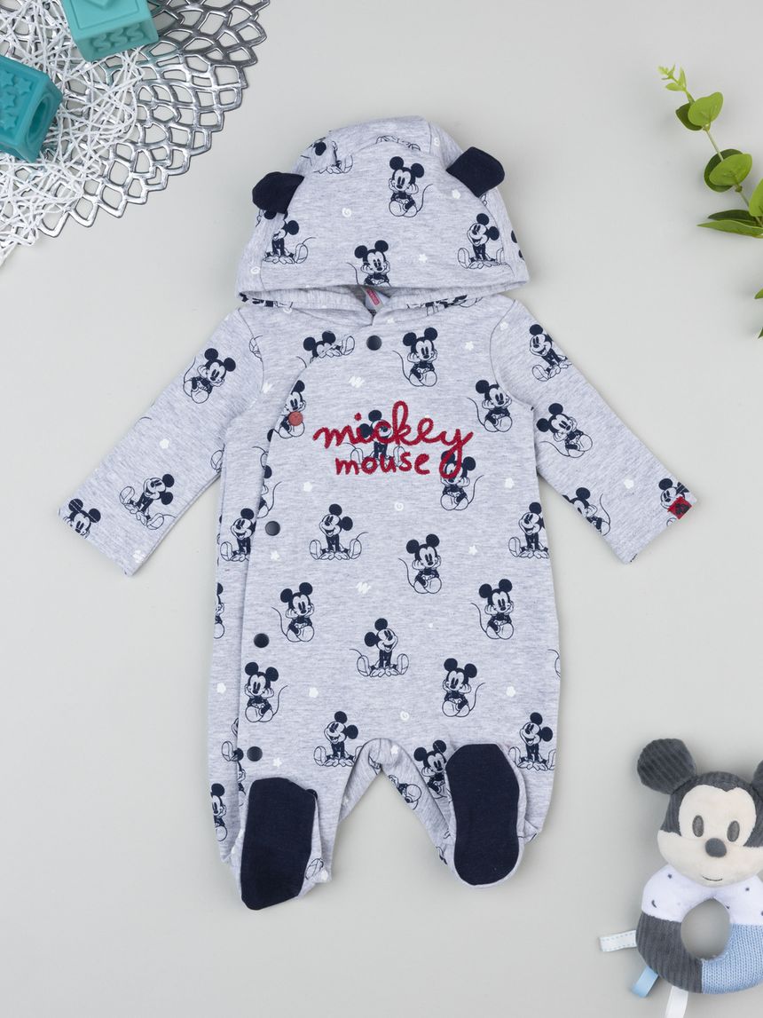 Tutina neonato con cappuccio disney topolino