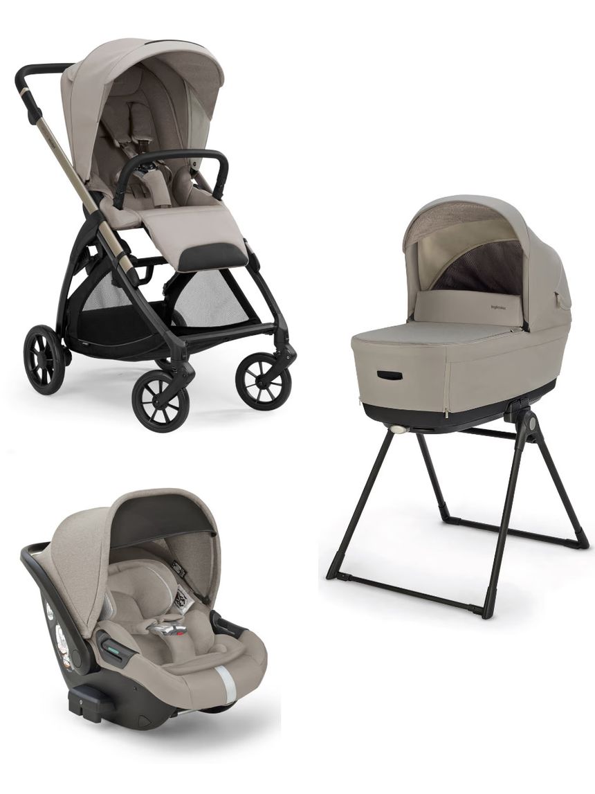 Trio system4 electa darwin recline - battery beige + telaio iridio black - inglesina