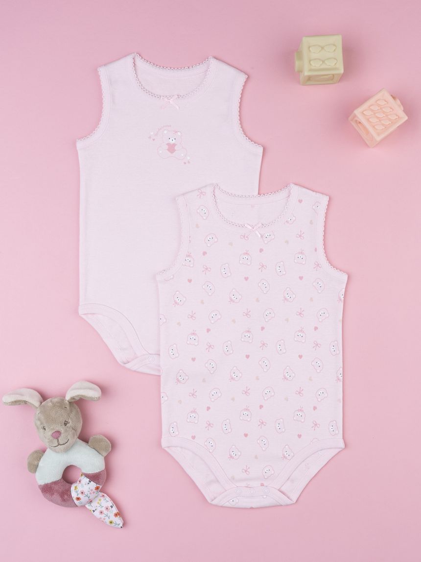 Pack 2 body bimba orsi rosa