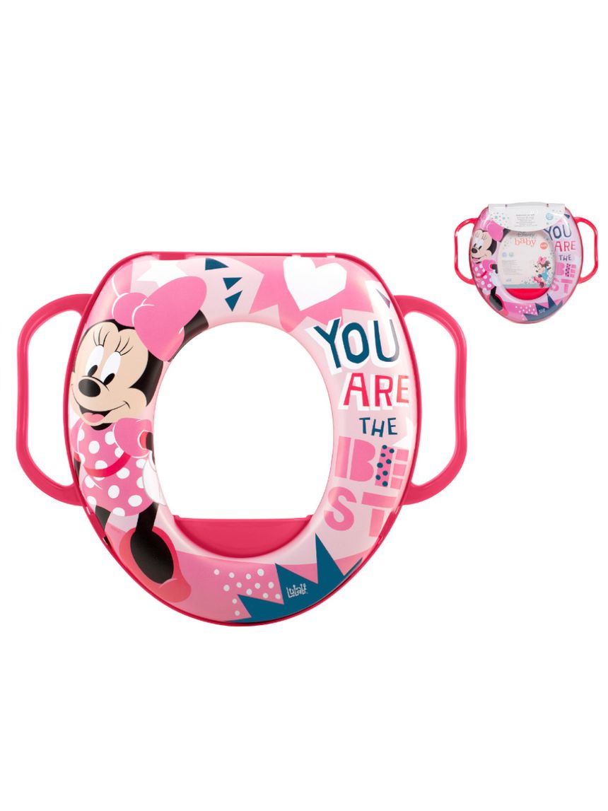 Riduttore wc rosa disney minnie icon con manici - lulabi