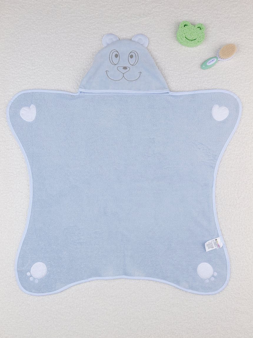 Accappatoio per neonato con orsetto