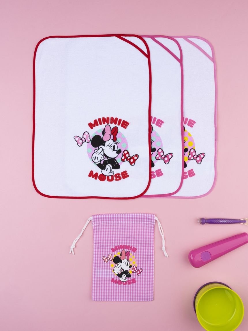 Set asilo 3 asciugamani minnie