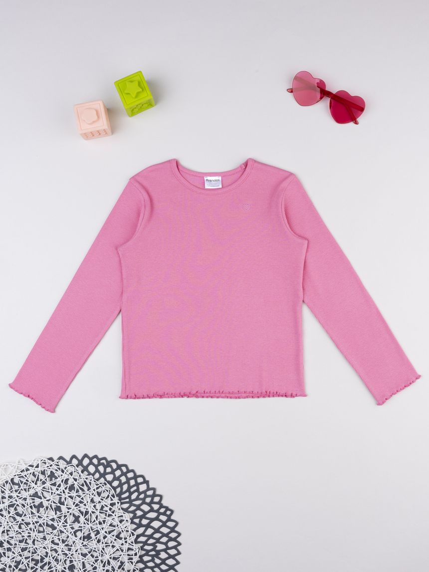 T-shirt bambina rosa