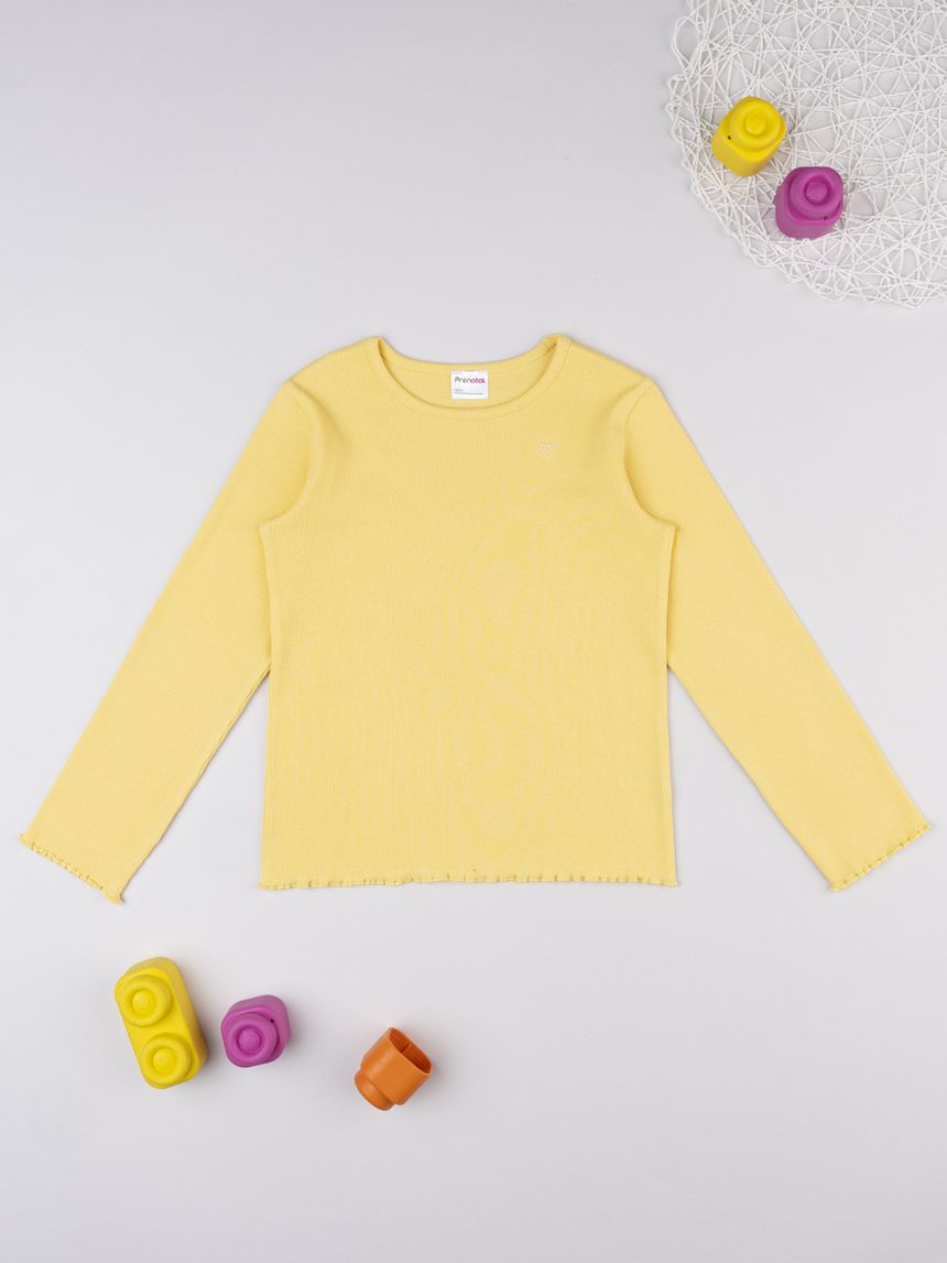 T-shirt bambina gialla