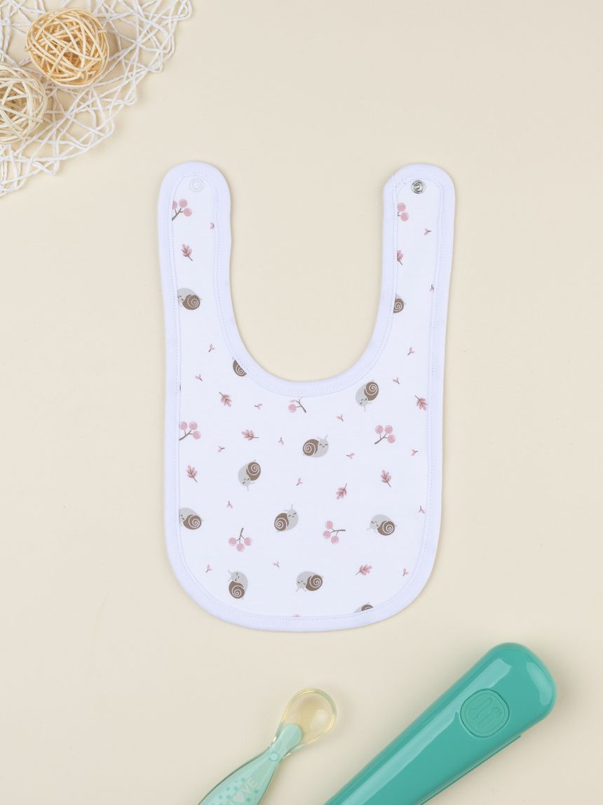 Bavaglino bimba lumachine