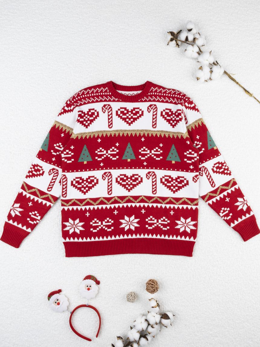 Maglia tricot natale mamma