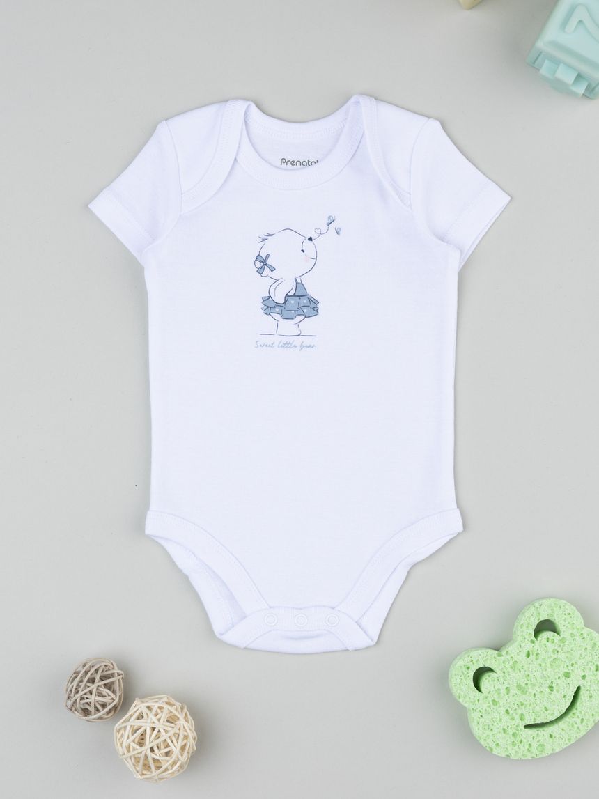 Body bianco neonata orsetto