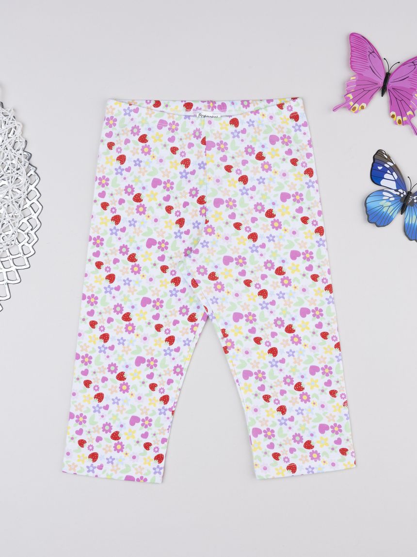 Legging bimba colorato allover