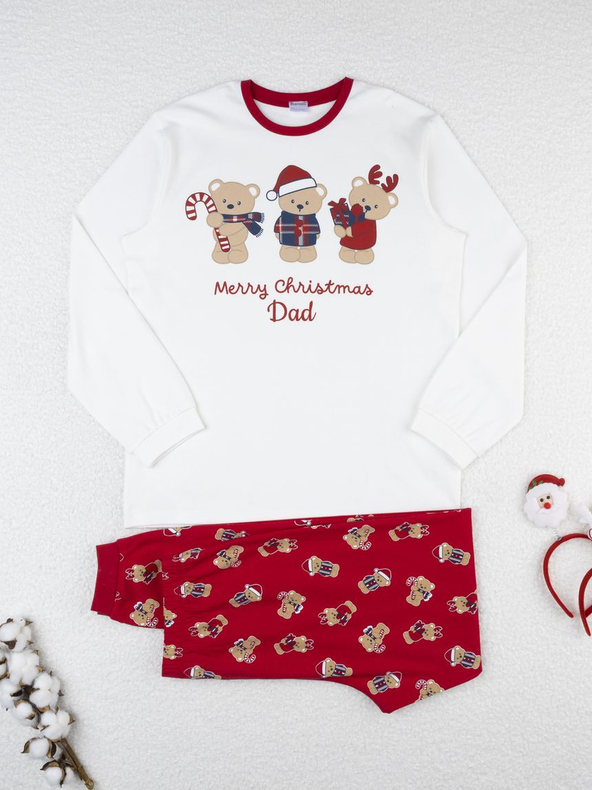 Pigiama famiglia natalizio papà orsetti