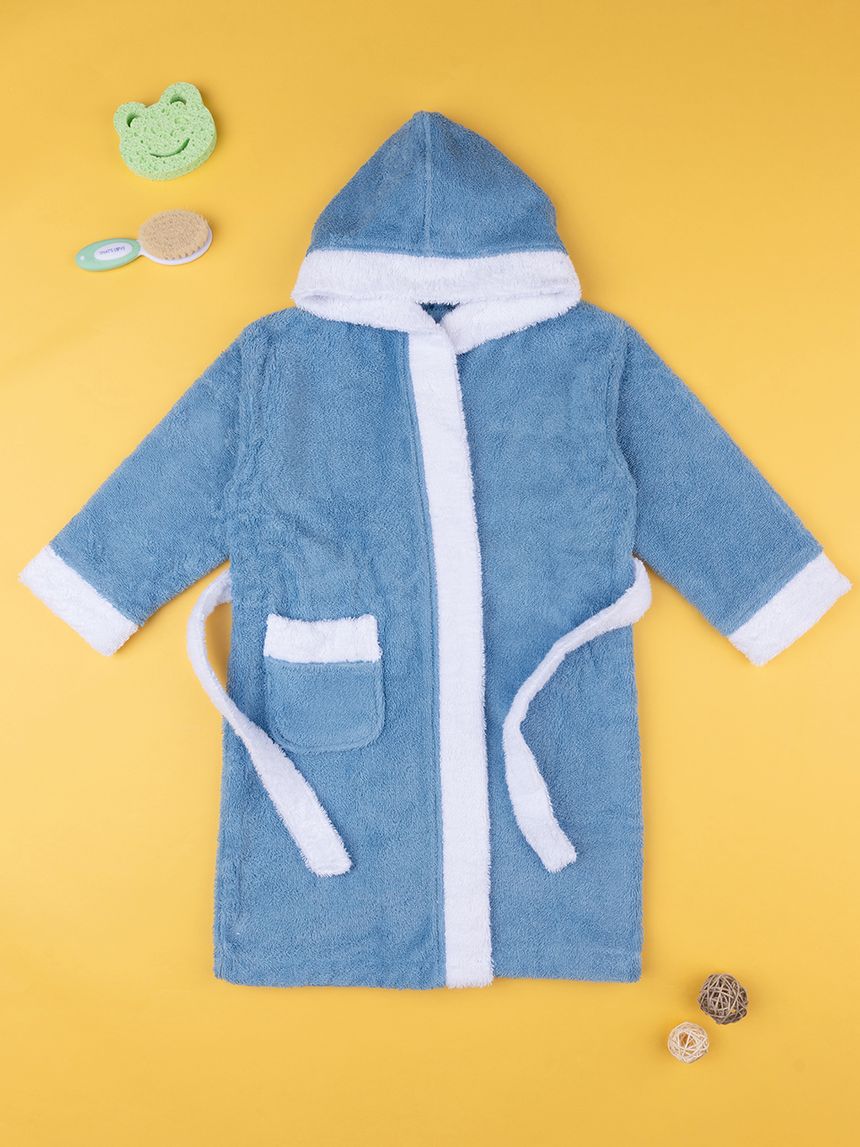 Accappatoio spugna con cappuccio