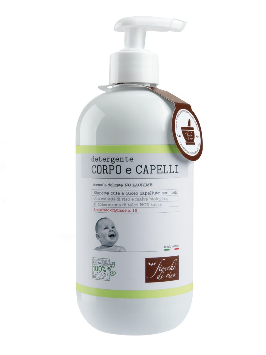 Detergente corpo e capelli talco 400ml - fiocchi di riso