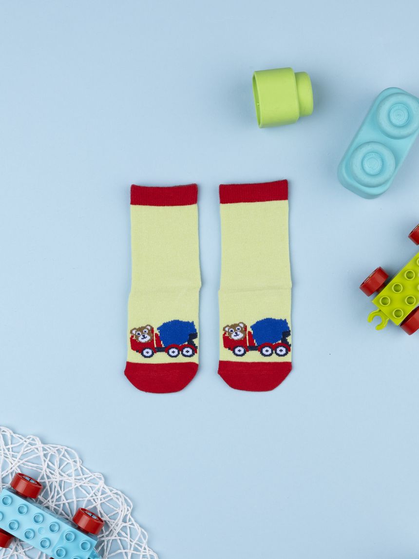 Antiscivolo bimbo orsi giallo