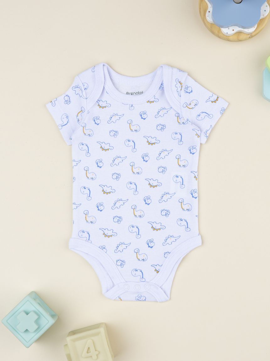 Body neonato manica corta dino