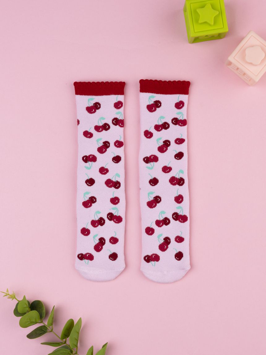 Antiscivolo bambina ciliegie