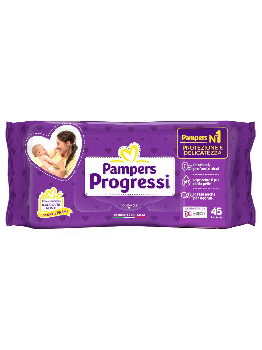 Salviette pampers progressi 45 pezzi - pampers
