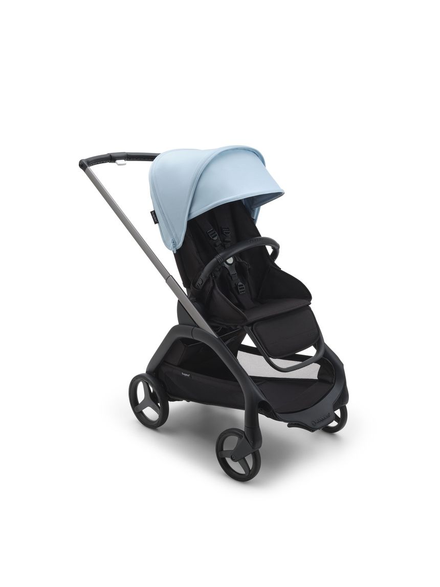 Passeggino dragonfly telaio graphite con seduta midnight black e cappottina skyline blue - bugaboo