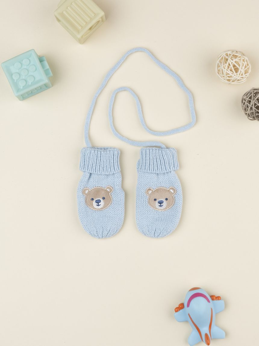 Muffole azzurre bimbo orsetto