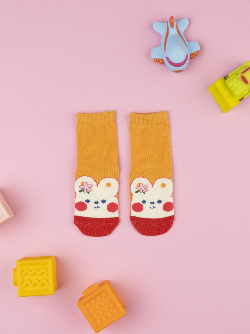 Antiscivolo bimba funny arancioni