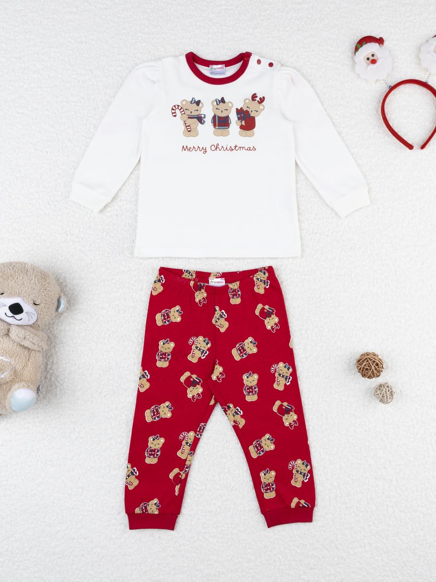 Pigiama famiglia natalizio bimba orsetti