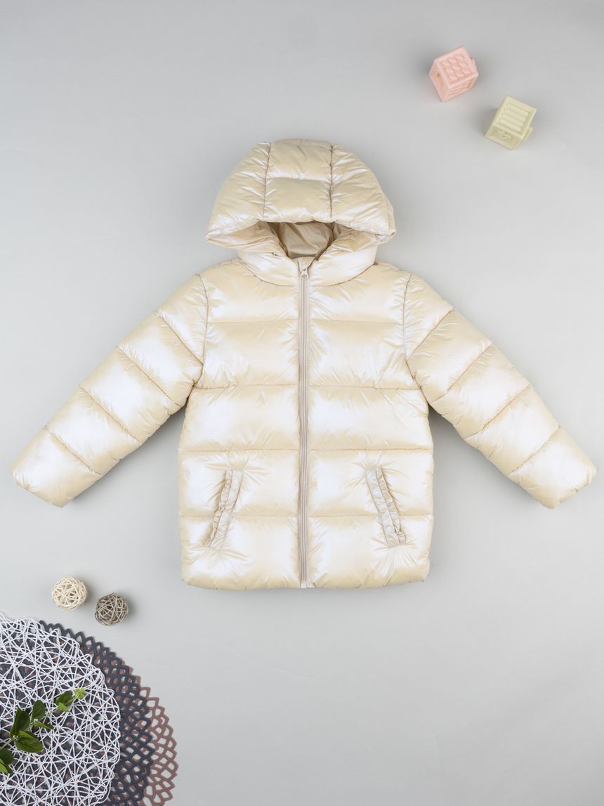 Piumino bambina oro
