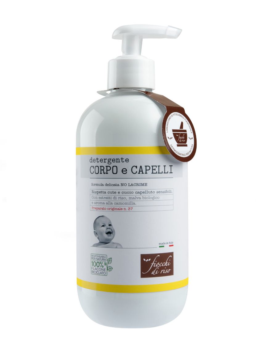 Detergente corpo e capelli camomilla 400ml - fiocchi di riso
