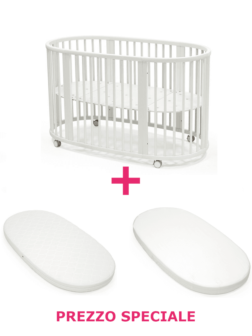 Letto sleepi white v3 + mattress v3 e lenzuolo a un prezzo speciale – stokke®